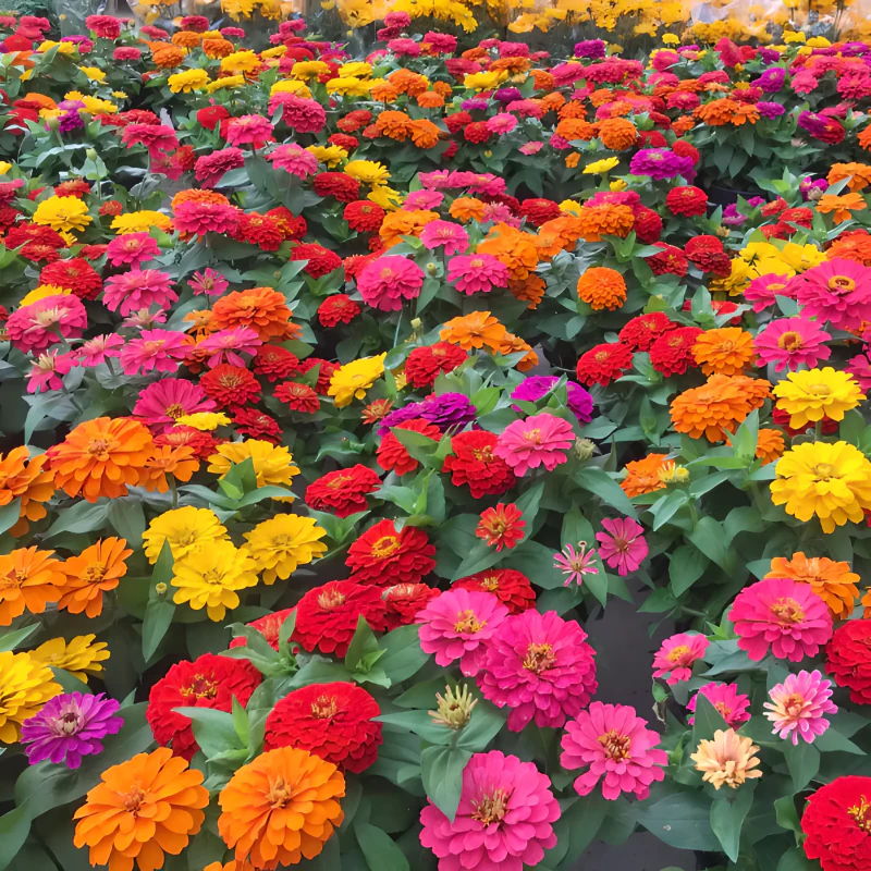 Double Zinnia Mixed Color Seeds - Image 4