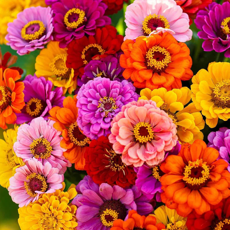 Non-GMO California Giants Zinnia Mix Seeds - Image 2
